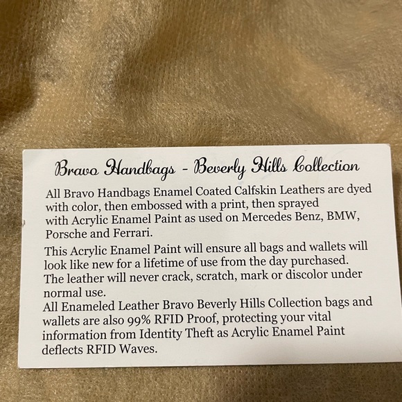 Bravo Beverley Hills handbag. Leopard print. Coated leather. New condition - Picture 6 of 8